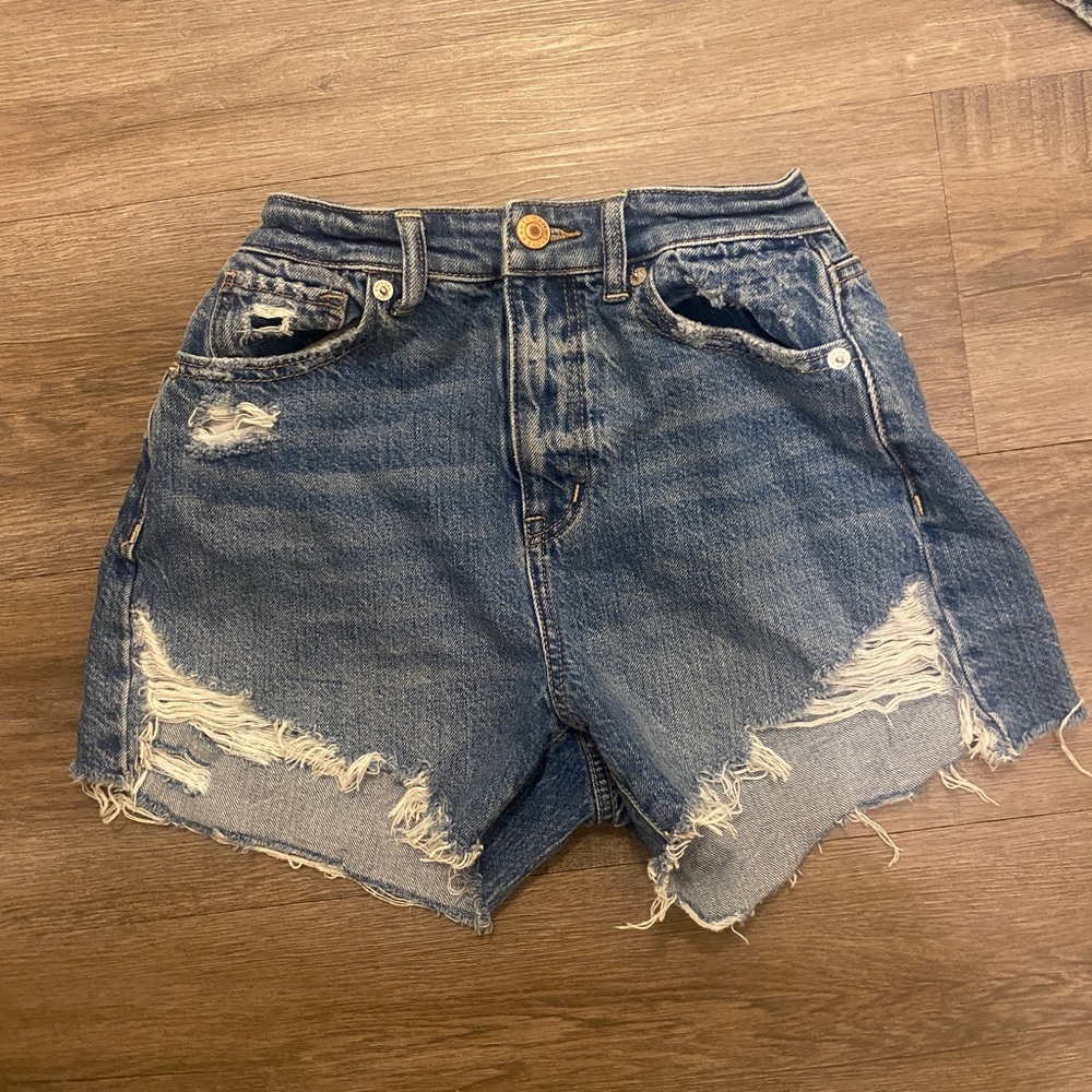 American eagle denim jean shorts